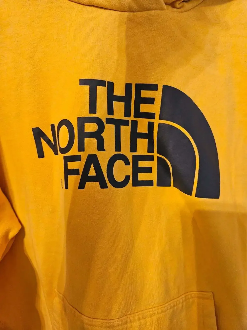 The North Face Men's Yellow Half Dome Logo Pullover Hoodie XL